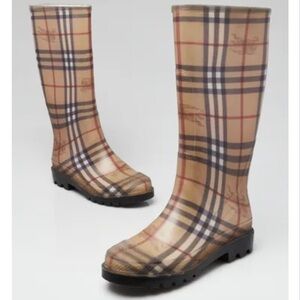 Burberry Rubber Classic Check Rain Boots